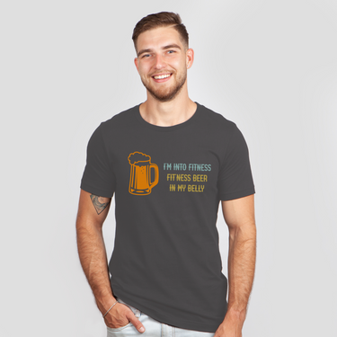 fitness beer in my belly dark gray shirt